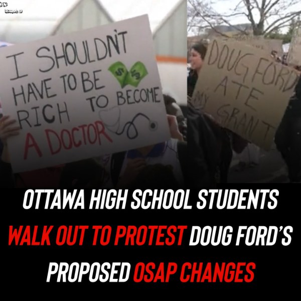 Ottawa Students Walk Out to Protest Proposed OSAP Changes