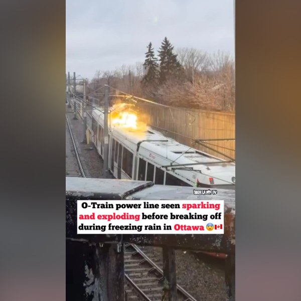 Ottawa O-Train Line 1 Partially Suspended After Power Wire Damage During Ice Storm