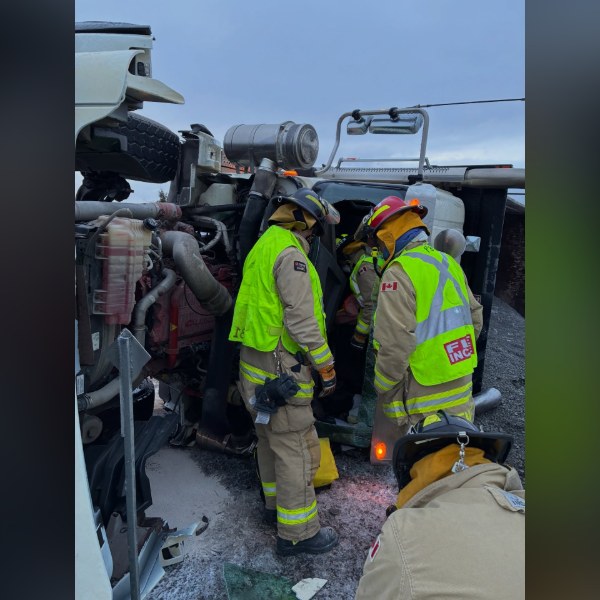 Ottawa Firefighters Respond to Collisions and Downed Hydro Lines During Ice Storm