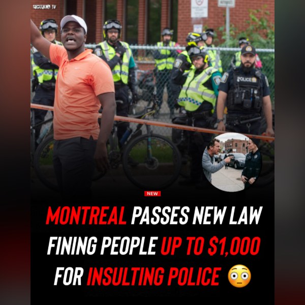 Montreal Can Now Fine You for Insulting Police, Could Ottawa Follow?