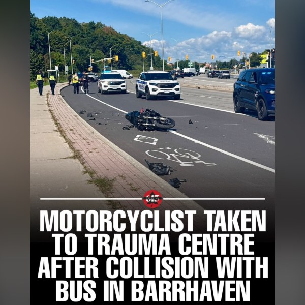 Motorcyclist Hospitalized After Crash With OC Transpo Bus in Barrhaven