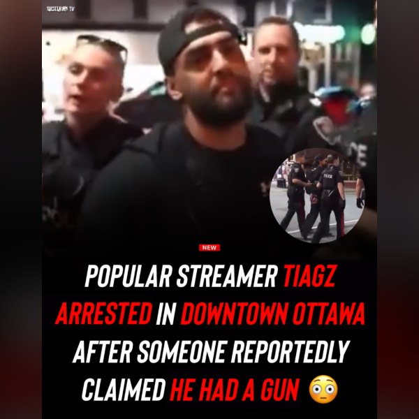 Ottawa Streamer Tiagz Arrested Mid-Broadcast on Elgin Street