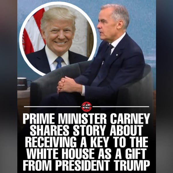 Carney Reveals Story Behind Trump's Gold White House Key