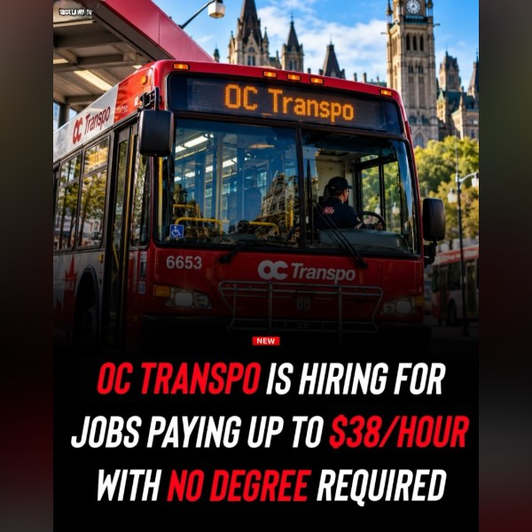 OC Transpo Is Hiring Bus Operators at Up to $37.91 an Hour