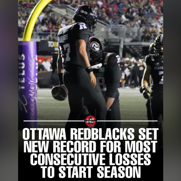 Ottawa REDBLACKS Fall to 0-15, a New CFL Record for Losses to Open a Season
